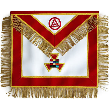 Masonic Royal Arch Past High Priest Apron PHP with Fringe Hand Embroidered